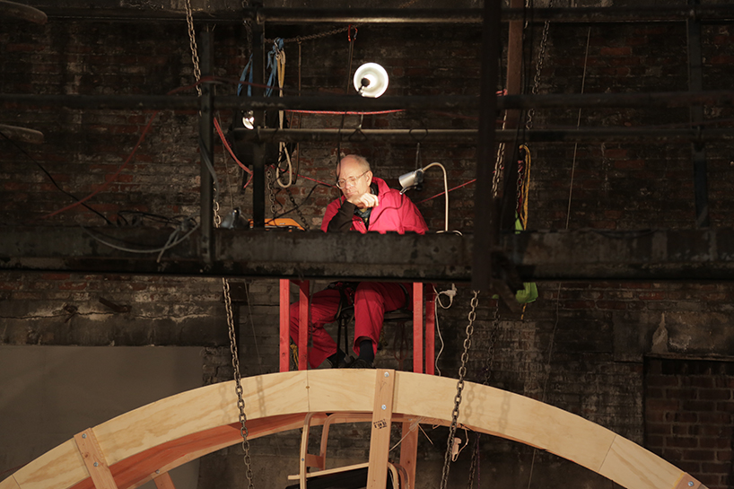 ward shelley + alex schweder human hamster wheel in orbit