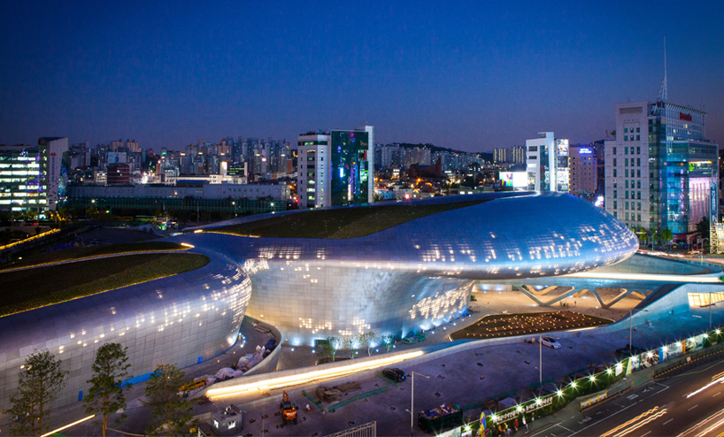 dongdaemun design park & plaza by zaha hadid in seoul opens