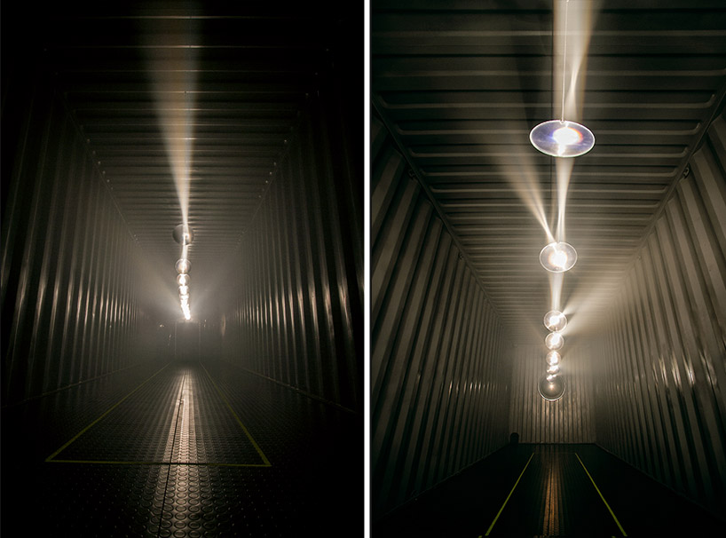 IPOcle layers light to warp reality within a shipping container
