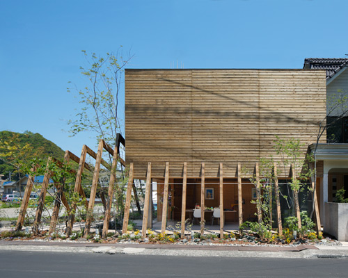 timber clad community center in hiroshima by UID