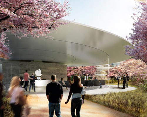 foster + partners offer a sneak peek behind the apple spaceship campus