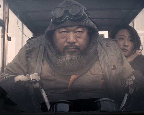 ai weiwei stars in a secret science fiction film 'the sand storm'