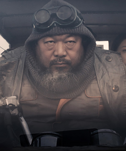 ai weiwei stars in a secret science fiction film 'the sand storm'