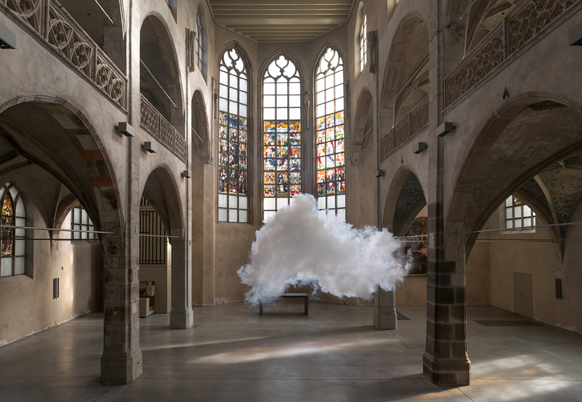 berndnaut smilde floats nimbus series at london's ronchini gallery