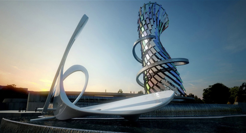 coop himmelb(l)au expo 2017 astana city of the future designboom