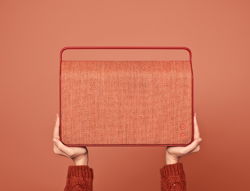 copenhagen wireless loudspeaker by VIFA features custom kvadrat cover