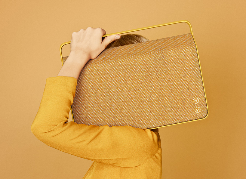 copenhagen wireless loudspeaker by VIFA features custom kvadrat cover