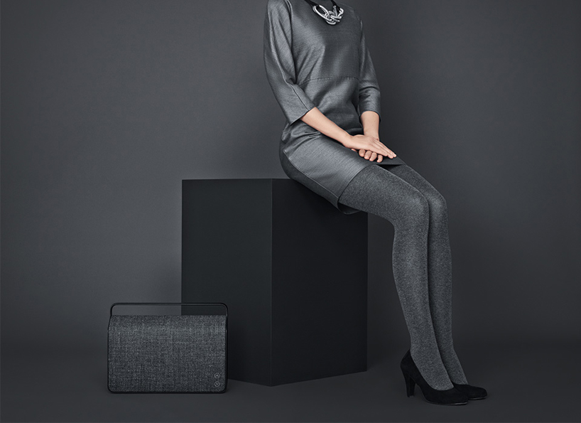 copenhagen wireless loudspeaker by VIFA features custom kvadrat cover