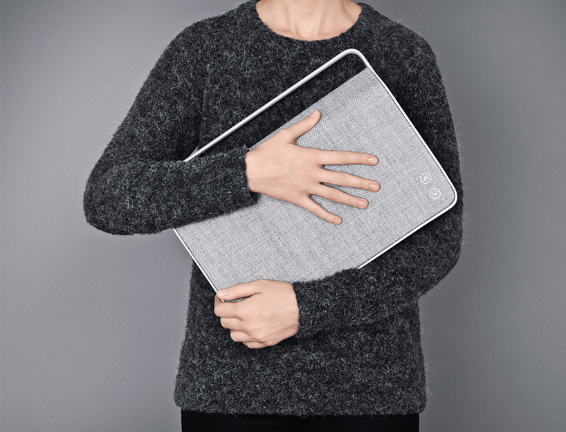 copenhagen wireless loudspeaker by VIFA features custom kvadrat cover