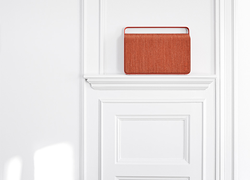 copenhagen wireless loudspeaker by VIFA features custom kvadrat cover
