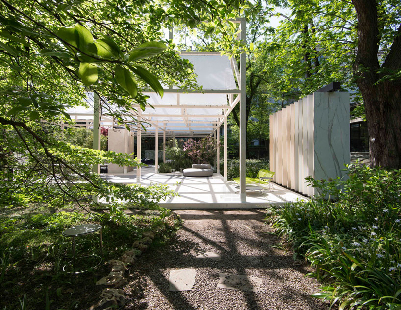 geometric garden by piero lissoni in collaboration with living divani