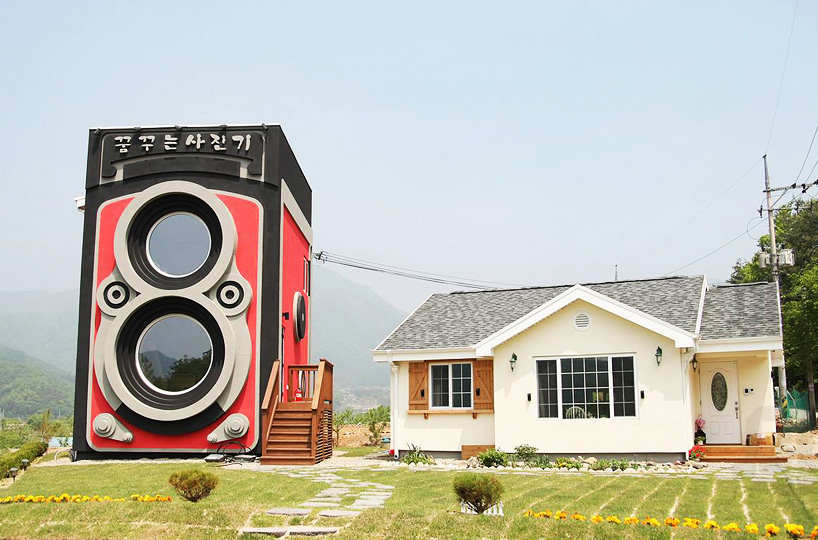 vintage rolleiflex houses dreamy camera cafe in south korean countryside
