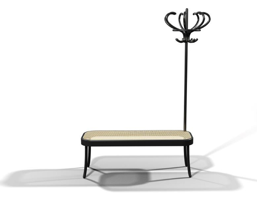 front presents coat rack bench and arch tables for gebrüder thonet vienna