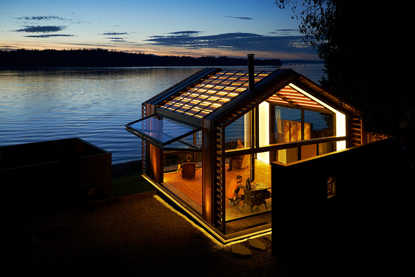 graypants glowing garage looks over puget sound