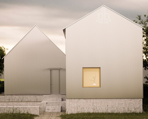 corrugated aluminum house for mother in sweden