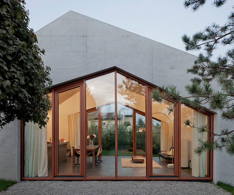 LOCALARCHITECTURE cascades house in confignon down orchard landscape