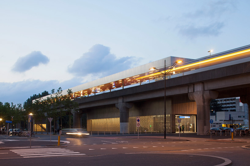 maccreanor lavington amsterdam metro station designboom