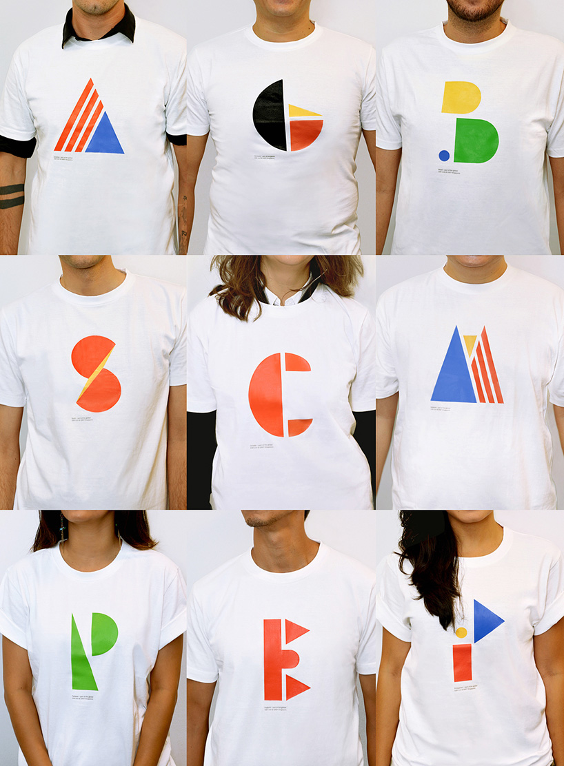 multinational typeface morphs countries' flags to create letters