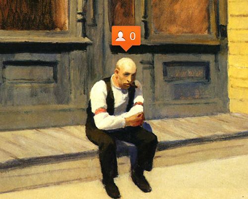 nastya nudnik adds emotion to paintings with social media symbols