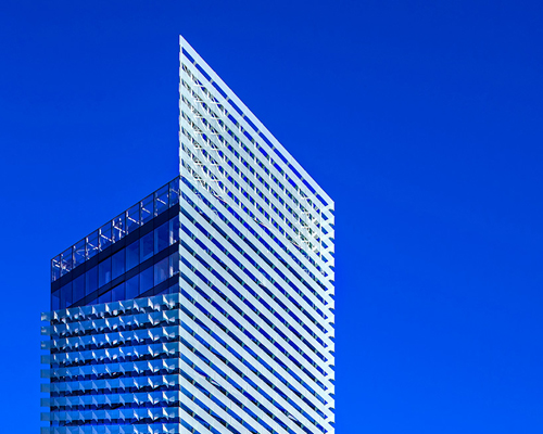 puig headquarters tower by rafael moneo cuts the sky in barcelona