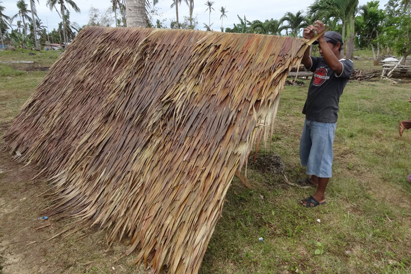 shigeru ban paper log house philippines designboom 