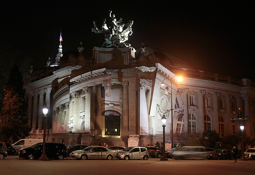 pierre delavie creates an urban lie of grand palais' architecture