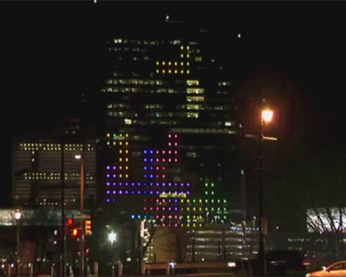 29-story skyscraper lighting system hacked to play tetris