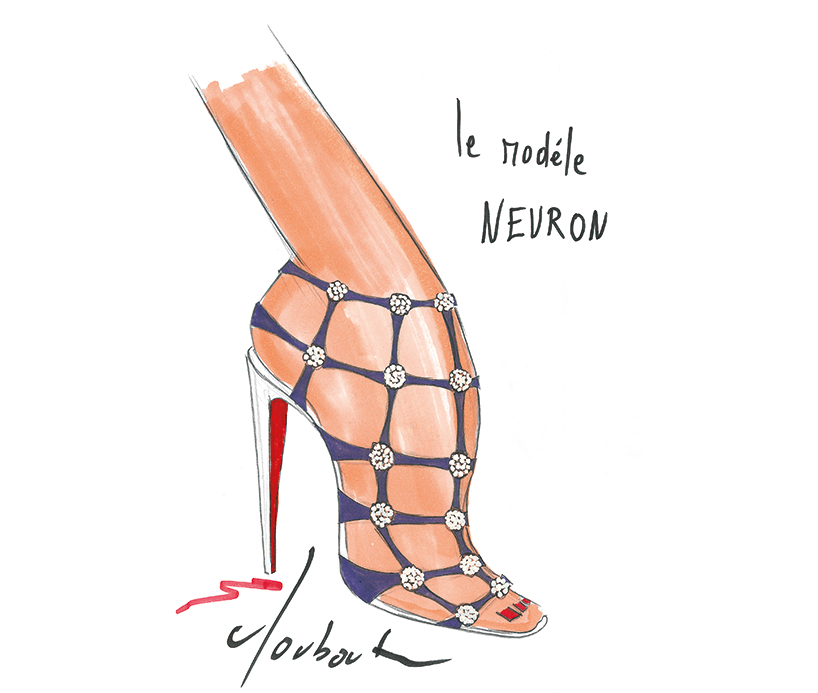 12_designboom_ChristianLouboutin_Neuron_Drawing