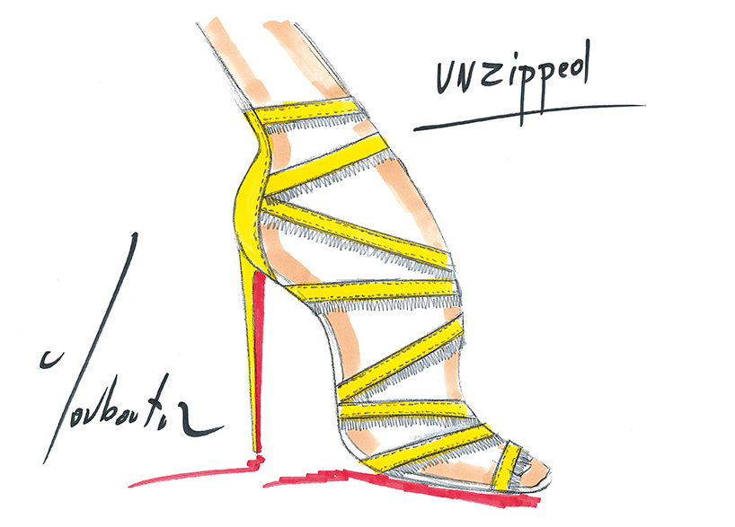 christian louboutin sketches