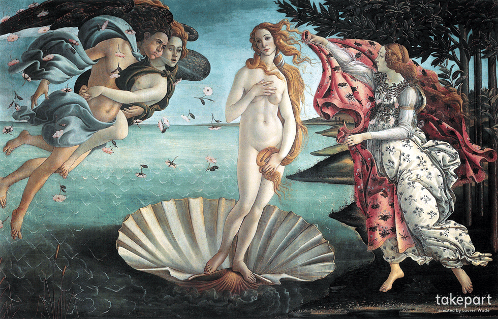 what if famous paintings were photoshopped to look like fashion models?