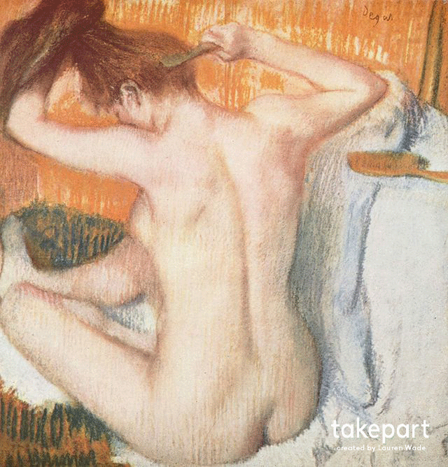 what if famous paintings were photoshopped to look like fashion models?