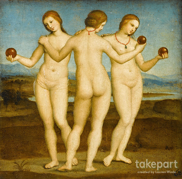 what if famous paintings were photoshopped to look like fashion models?