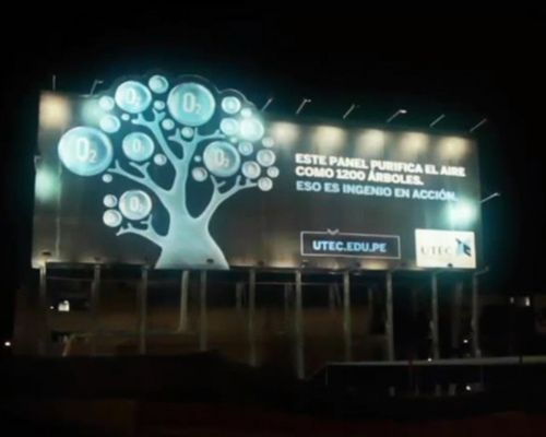 air-purifying billboard in peru cleans 3.5 million cubic feet of pollution per day