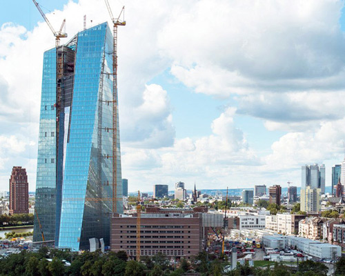 european central bank by coop himmelb(l)au nears completion