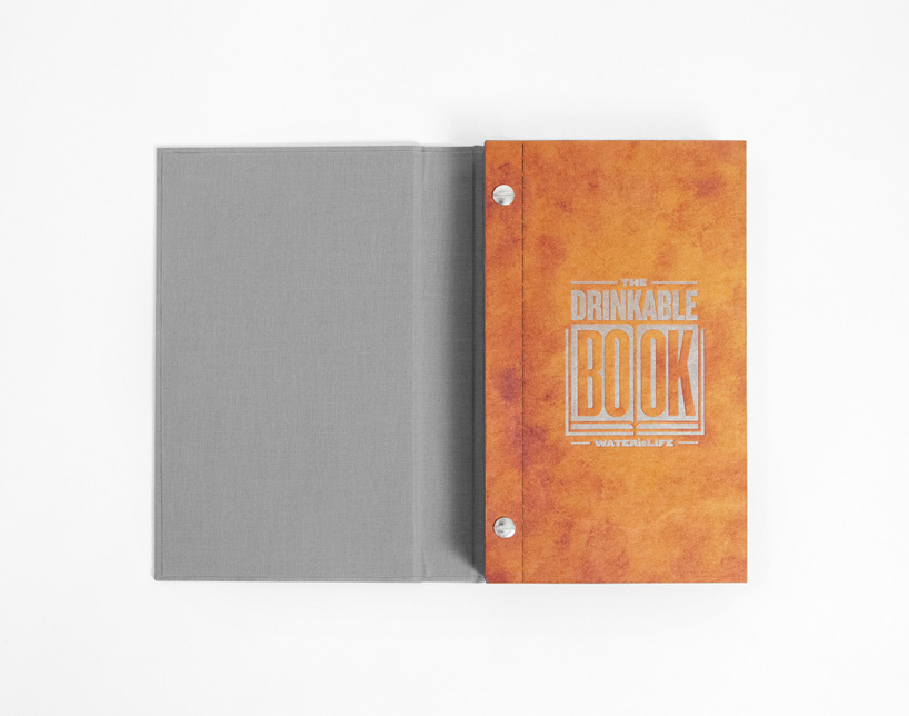 this drinkable book cleans and purifies water with advanced filtering paper