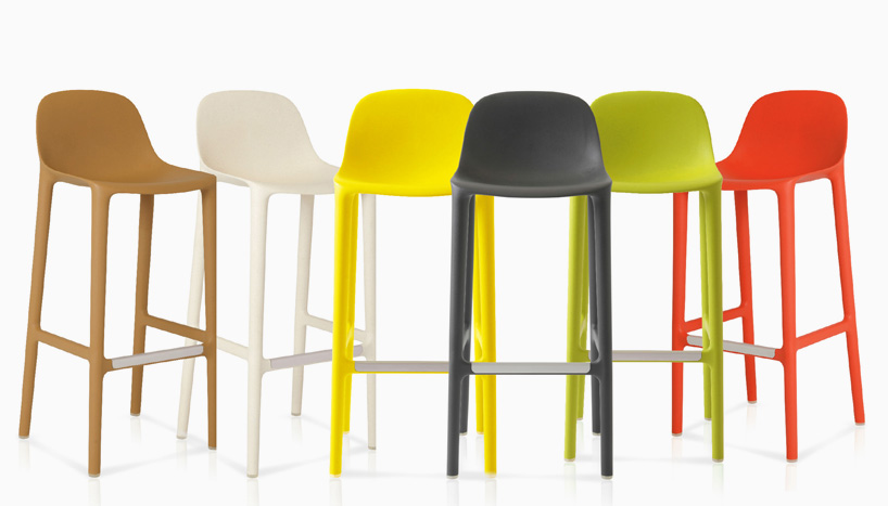 philippe starck extends broom collection for emeco with stools