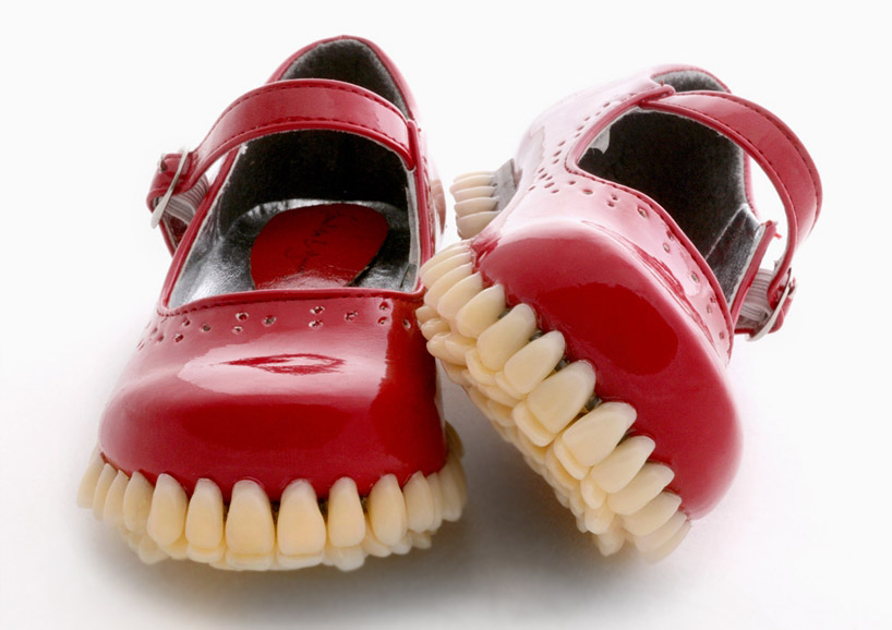 fantich & young implants teeth into the soles of mary janes