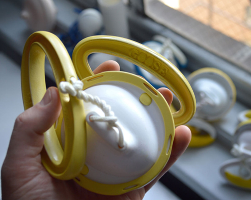 the goose cleverly scrambles eggs in their shell without breaking them