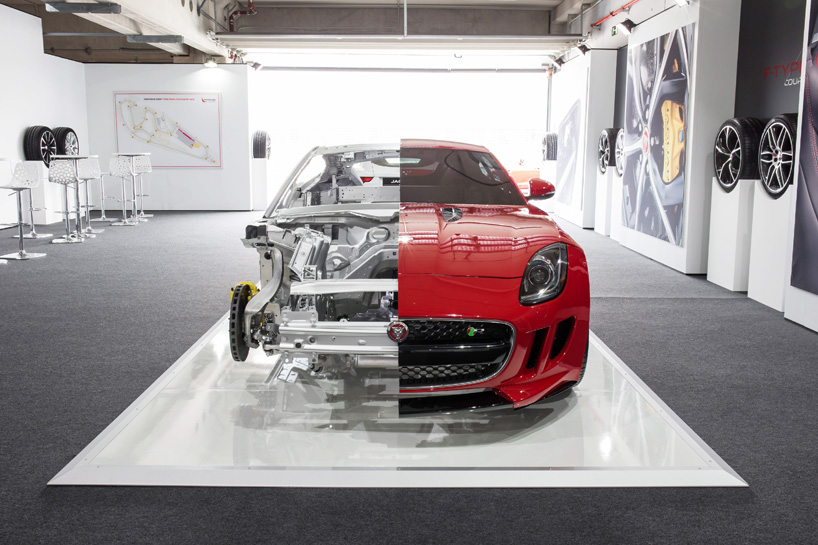 jaguar presents F-TYPE coupe cutaway at wallpaper* handmade