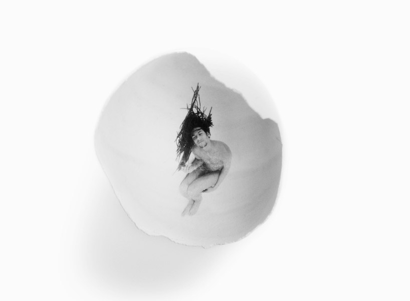 jess landau paints portraits on eggshells