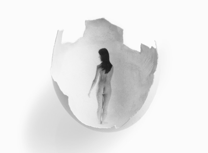 jess landau paints portraits on eggshells