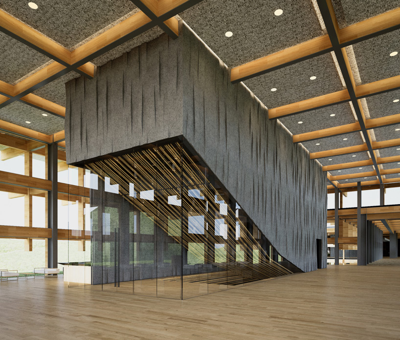 kengo kuma unites latticed yunnan sales center in china