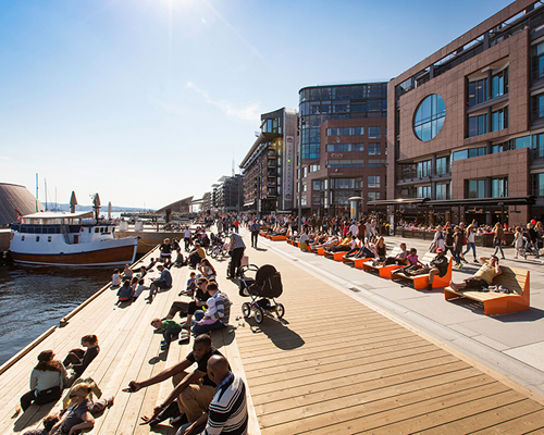 link arkitektur reinvigorates stranden waterfront promenade aker brygge in oslo