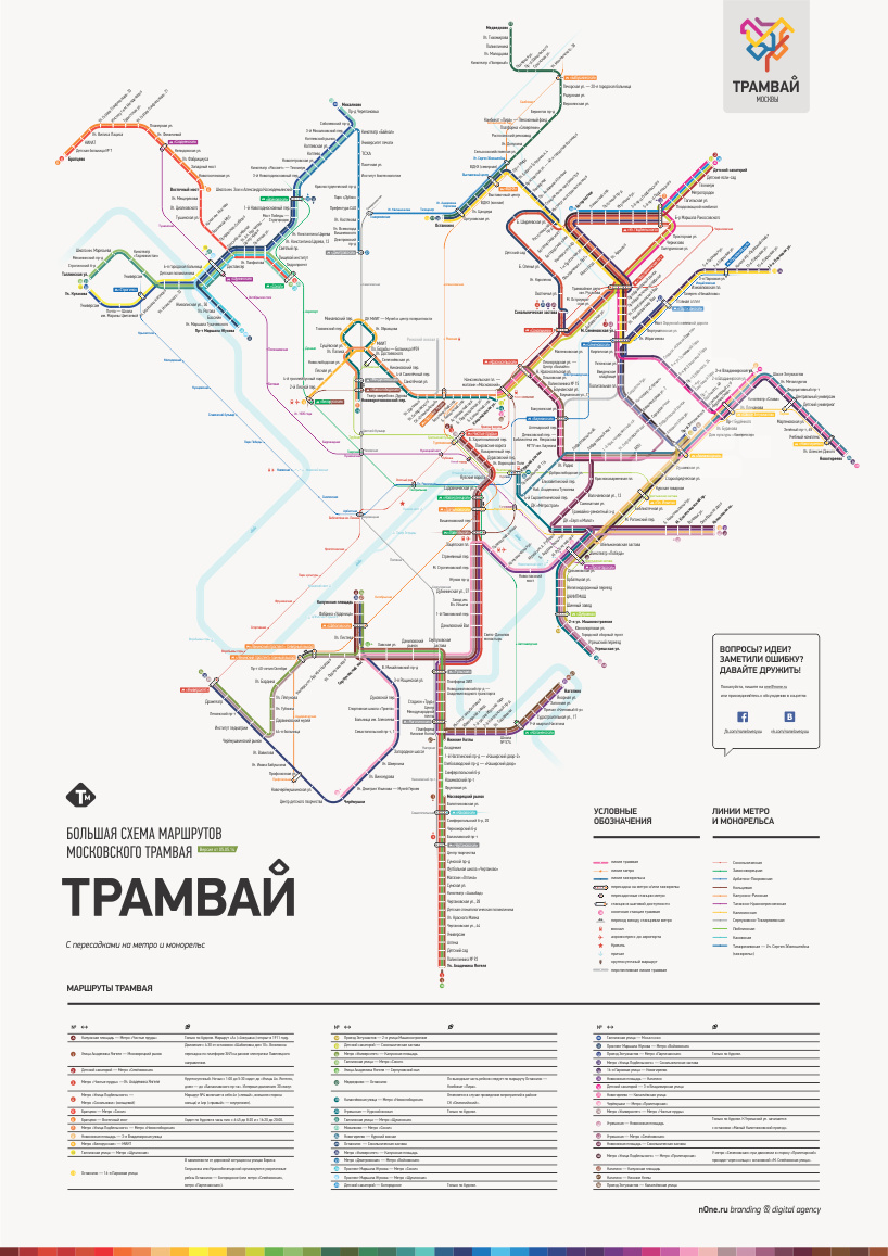 None Ru Combines Moscow Tram Network Map Into One Identity System