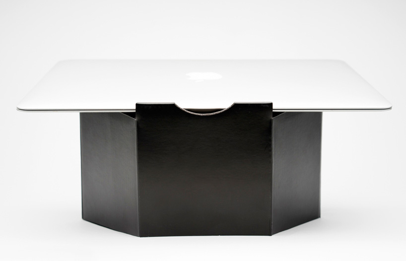 pillar cardboard laptop stand by sruli recht
