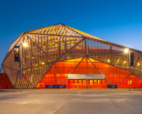 populous wraps BBVA compass stadium in houston with tessellated screen