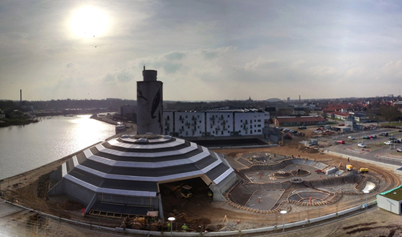 skatecity by glifberg+lykke domes over danish landscape