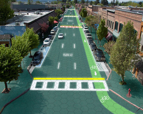 smart streets and solar roadways produce energy for the power-grid