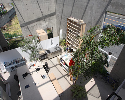 atelier tenjinyama by ikimono architects exposes the elements