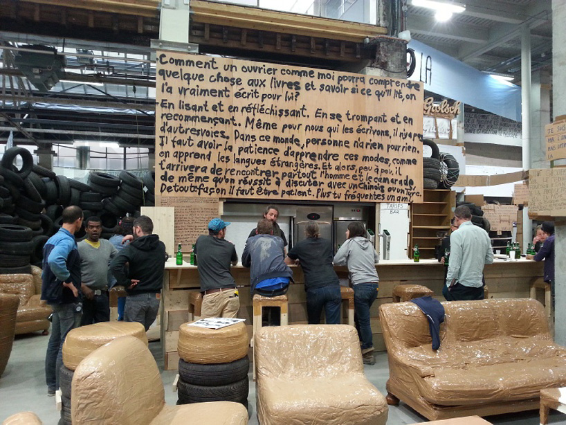 thomas hirschhorn constructs flamme eternelle within paris' palais de tokyo